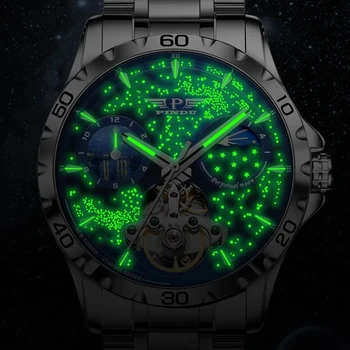 PINDU Design Mens Watches Top Brand Luxury Fashion Business Automatic Watch Мъжки водоустойчив механичен часовник Montre Homme