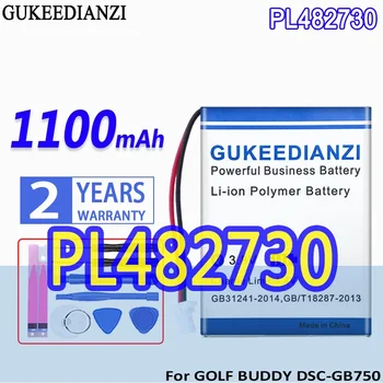 GUKEEDIANZI Батерия PL482730 1100mAh За GOLF за BUDDY DSC-GB750 DSC-GB900 Voice 2 Voice2 GPS далекомер Plus VS4 YK372731