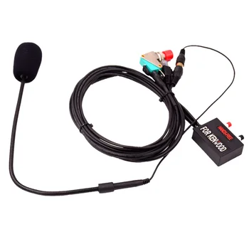 2023 Vechicle Driving Hands-free микрофон с PTT пръстов ключ Удължителен кабел 8 пинов за KENWOOD TM271 TM281 радио волан