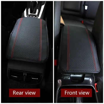 Car Center Console Box Pad Protector Universal Armrest Pad Cover Non-slip Soft Fiber Leather Auto Decoration Styling Arm Rest
