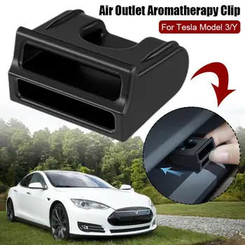 Air Outlet Ароматерапия клип за Tesla Модел Y 3 САЩ серия черен пластмасов вентилационен отвор освежител кола интериор клип достъп L2R1