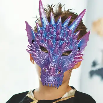 3D дракон маска новост страшно животински маска Хелоуин маска маска костюм маска за Хелоуин карнавал косплей парти възрастни
