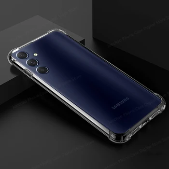 Clear Soft за M 54 случай Удебелена въздушна възглавница Удароустойчив калъф за телефон за Samsung Galaxy M54 случай Прозрачен заден капак