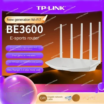 TP-LINK Wifi7 Нов безжичен рутер 3600m Двучестотна агрегация Начало Гигабитов мрежов порт Ускорение на играта