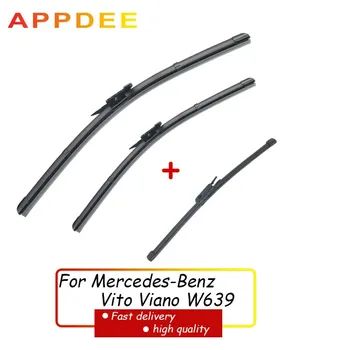 APPDEE Комплект предни задни чистачки за чистачки за Mercedes-Benz Vito Viano W639 2011- 2014 Предно стъкло 28