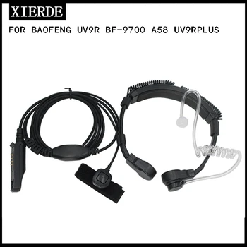 Радио Baofeng UV-9R Plus BF-9700 BF-A58 Телескопична вибрация на гърлото Mic слушалка за UV-XR UV9R GT-3WP Walkie Talkie