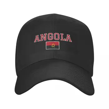 Повече Дизайн Ангола Държава флаг гордост Анголско лято слънце бейзболна шапка дишаща регулируема мъже жени открит риболов футбол шапка