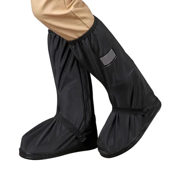 2Pcs водоустойчиви обувки покритие за многократна употреба дъжд ботуши мотоциклет велосипед колоездене сгъваема обувка сгъваеми гащеризони