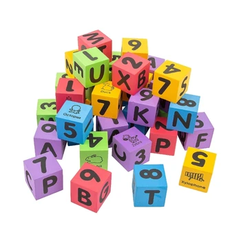 DXAB азбуки зарове големи пяна кубчета класна стая консумативи учител кубчета образователно броене играчка математика инструмент за обучение