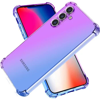 Case за Samsung Galaxy A24 4G A34 5G A54 5G A14 4G A14 5G A04 A04s A04e сладък градиент случай тънък анти надраскване гъвкав TPU капак