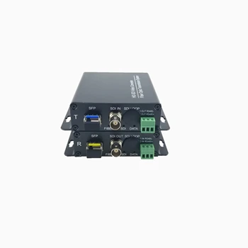 HL-HDSDI-1V1D-T/RL симплекс LC оптичен и един SFP порт SD-SDI / HD-SDI / 3G-SDI видео през влакно