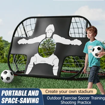 Portable Mobile Training Football Net Frame Сгъваема преносима рамка на вратата Външна рамка за комунални услуги
