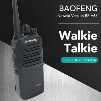 Baofeng Walkie Talkie BF-A68 5W UHF 400-470MHz 16CH Ham Двупосочно радио на дълги разстояния Портативно FM радио Handheld Transceiver Hunt