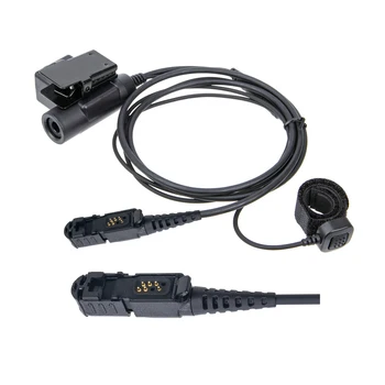 Високоякостен U94 PTT пръстов адаптер за микрофон за уоки токи XiR P6600 P6620 DP2400 DEP550 MTP3550 MTP3150 радио