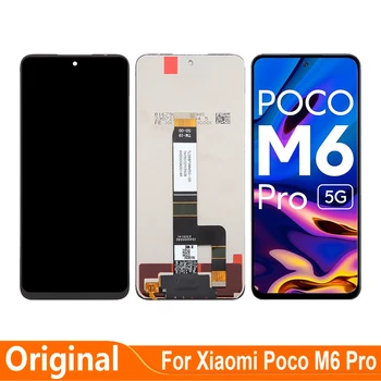 оригинален 6.79'' За Xiaomi Poco M6 Pro LCD дисплей сензорен екран дигитайзер монтаж части