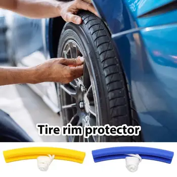 Tire Rim Защитно покритие Инструмент за ремонт на автомобили Hub Пластмасова защитна удебелена износоустойчива гума 20cm Премахване Авто аксесоари