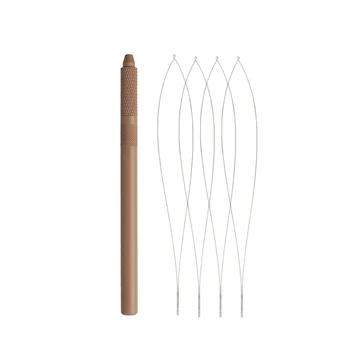 ARLANY Инструмент за удължаване на косата Loop за дърпане на коса с 4pcs допълнителни железни проводнициДръжка за удължаване на косата Looper дърпа игла