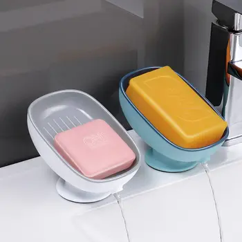 перфорирана безплатна сапунена кутия Creative Draining Soap Storage Rack Punch Free Suction Cup