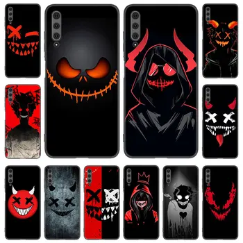 Smile Skeleton Devil Phone Case за Huawei Y5 Lite Y6 Y7 Y9 Prime 2018 2019 2020 Y5P Y6P Y6S Y7A Y7P Y8P Y8S Y9A Y9S черен капак