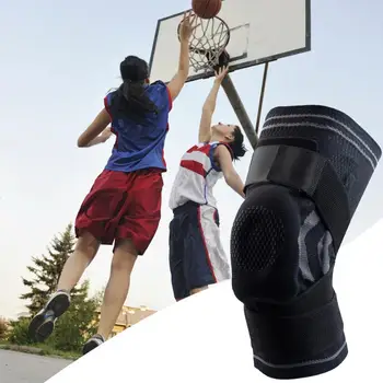 Предпазител за коляното 1 бр. Ефективна двойна лента против хлъзгане Фитнес Баскетболен протектор за коляното Открит спорт