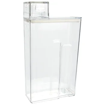  Кутия за съхранение на перилен препарат Лосион под бутилка сапун Широка уста Прозрачен Контейнер за храна за пътуване на прах за домашни любимци с капаци