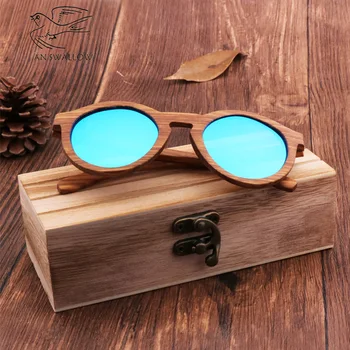 AN SWALLOWN Личност Творчески огън печени цвят стъклена кутия чанта за мъже и жени слънчеви очила дървена стъклена кутия