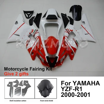 Комплект за обтекател на мотоциклети Комплект за тяло Пластмаса за YAMAHA YZF-R1 YZF R1 2000-2001 Аксесоари Инжекционна каросерия Y1001-106a