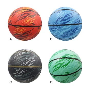 Еластична баскетболна топка с широко приложение Фини шевове Изящно занаятчийско обучение Баскетболно синьо- размер 5