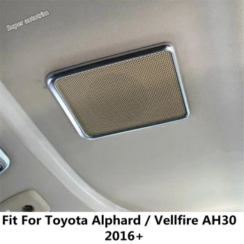 Покрив стерео високоговорител аудио звук рамка декорация капак тапицерия за Toyota Alphard / Vellfire AH30 2016 - 2019 аксесоари интериор