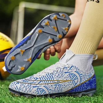 Външни футболни обувки Мъжки футболни обувки Капка доставка Удобни професионални футболни клинове Дишащи спортни обувки за обучение