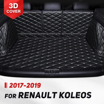 Auto пълно покритие багажник мат за Renault Koleos SUV 2017-2019 18 кола багажник капак подложка товарен лайнер интериор протектор аксесоари