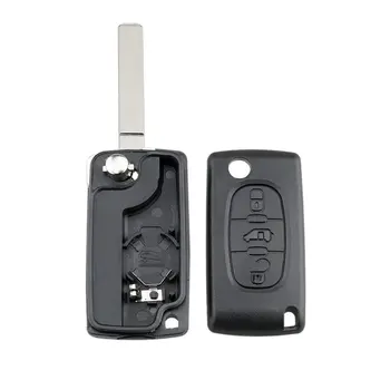 3 бутон ключ дистанционно случай ключ случай ключ защитни резервни части малки и леки черупки без слот и със седалка