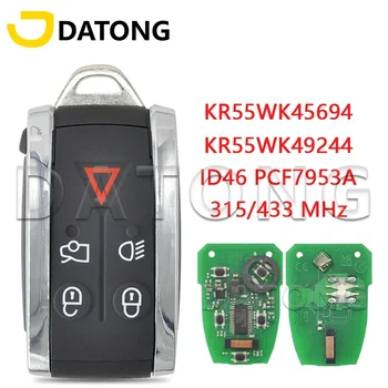 Datong World Car дистанционно управление ключ за Jaguar XF XFR XK XKR 2006-2013 ID46 PCF7953A чип 315 / 433MHz замени Promixity карта