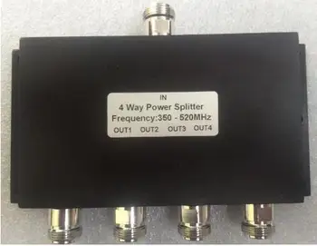 UHF 4 начин RF мощност сплитер 350-520MHz 50W двупосочен радио мощност разделител ретранслатор комбинатор N женски конектор