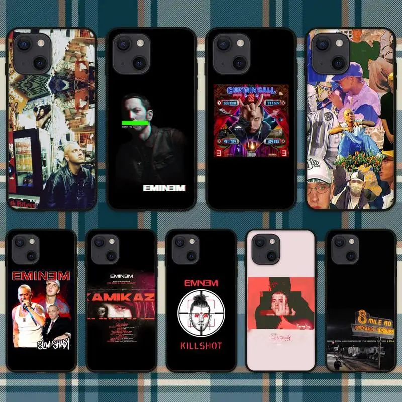 Eminem калъф за телефон за iPhone 11 12 Mini 13 14 Pro XS Max X 8 7 6s Plus 5 SE XR Shell