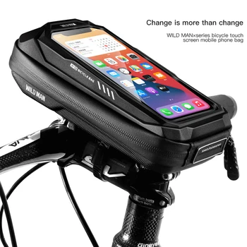 Нов велосипед телефон притежателя чанта случай водоустойчив колоездене велосипед планината 6.9In мобилен телефон стойка чанта кормило Mtb велосипеди аксесоари горещо