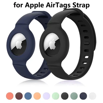 Калъф за Apple AirTag Силиконова каишка Air Tag Анти-изгубена гривна Защитно покритие за деца Детски тракер Locator Watch Band
