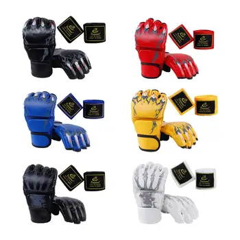 Боксови ръкавици с половин пръст MMA ръкавици Предпазител за ръце MMA ръкавици Професионални боксови бойни ръкавици Спаринг ръкавици за боксова круша