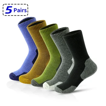 5 чифта/лот мъжки чорапи памук дишаща дълъг бизнес Harajuku чорапи твърди джентълмен Sox Sokken открит спортни чорапи подарък