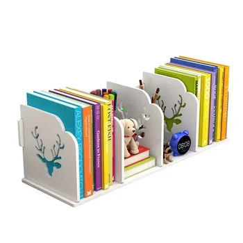 Настолна малка лавица студентска книжка стойка проста маса рафт детско бюро офис кутия за съхранение карикатура малка библиотека