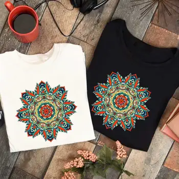 Iron-On Transfer For Clothing Elegant Patterns DIY Washable T-Shirts /Hoodies Thermo Stickers Fashion Mandala Patches Appliqued