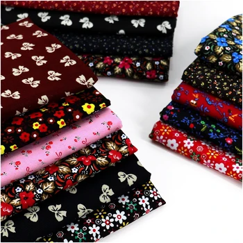 Цветен печат 100% памук фин кадифе плат за DIY шиене рокля палто панталони чист памук тъкани