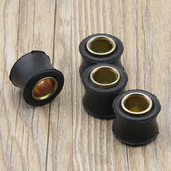 2pcs черен преден / заден 10mm 12mm буфер гумена възглавница гумени пръстени амортисьор гумени броня блок ръкав