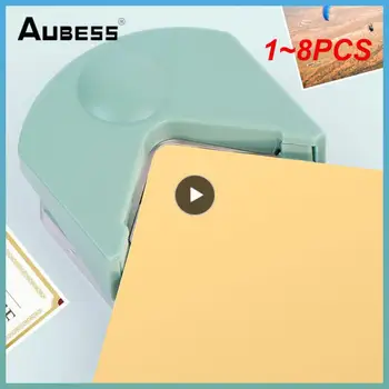  1 ~ 8PCS пластмасова хартия Cricut машина Закръгляване хартия Кътър Ъглов Кътър PVC филм визитка Chamferer Scrapbooking Инструменти