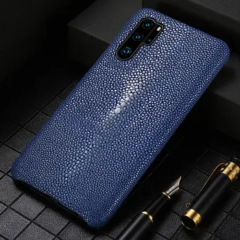 Калъф за телефон от естествена кожа Stingray за Huawei P20 P30 p40 P50 mate 20 30 40 pro дамски кожен капак For Honor 60 30 Pro 8X 9X