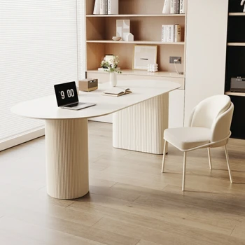 Slate Simple Work Desk Модерен дизайн Стоящ компютър Учебно бюро Луксозен изпълнителен Escritorio Ordenador мебели HD50WD
