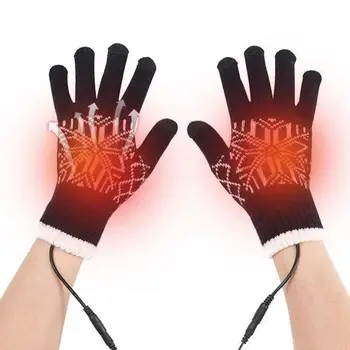 С функция за докосване на екрана Термични ръкавици Миещи се USB зареждане Електрически електрически отопляеми ръкавици Ръкавици за велосипеди с пълен пръст