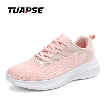 TUAPSE Нови дизайнери Mesh дишащи обувки за бягане Жени Обувки за ходене на открито Жена Мода Маратонки Дамски обувки за джогинг