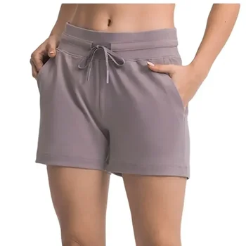 Lulu жени йога шорти открит йога тенис фитнес бягане къси панталони ликра материал висока еластичност бързосъхнеща вентилация