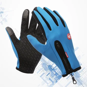 Зимни ръкавици за защита от студ Водоустойчив колоездачен сензорен екран Мъже Жени Термични
